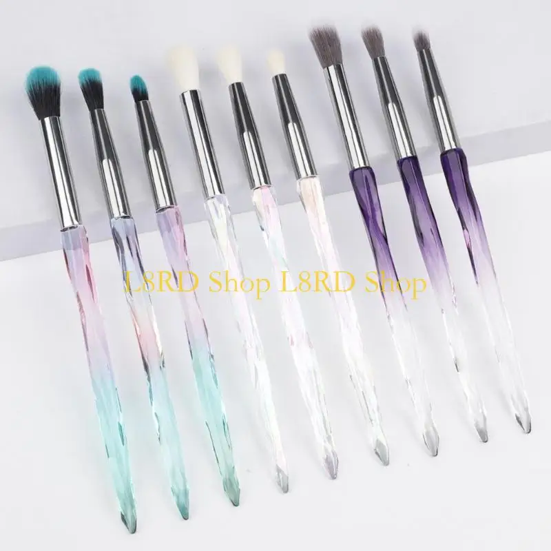 L8RDクリスタルアイメイクアップブラシセットアイシャドウブラシプロのメイクアップブラシセット