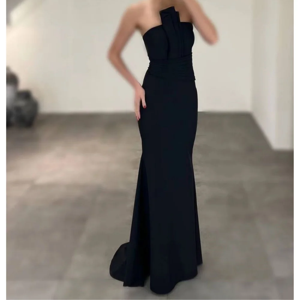 

Muloong Strapless Sweep Train Women Elegant And Pretty Luxury Prom Dress