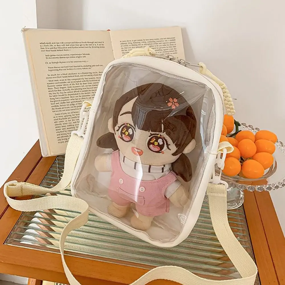 

Funny Solid Color Kawaii Itabag Crossbody Bags Zipper Bag Transparent Bags Wallet Storage Bag Shoulder Bag Outdoor