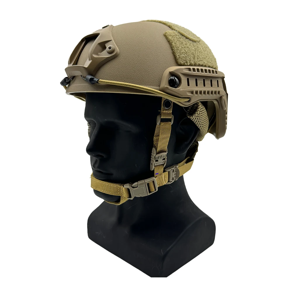 Helm cepat, helm Airsoft MH, ABS tebal luar ruangan PJ, peralatan pelindung CS menembak