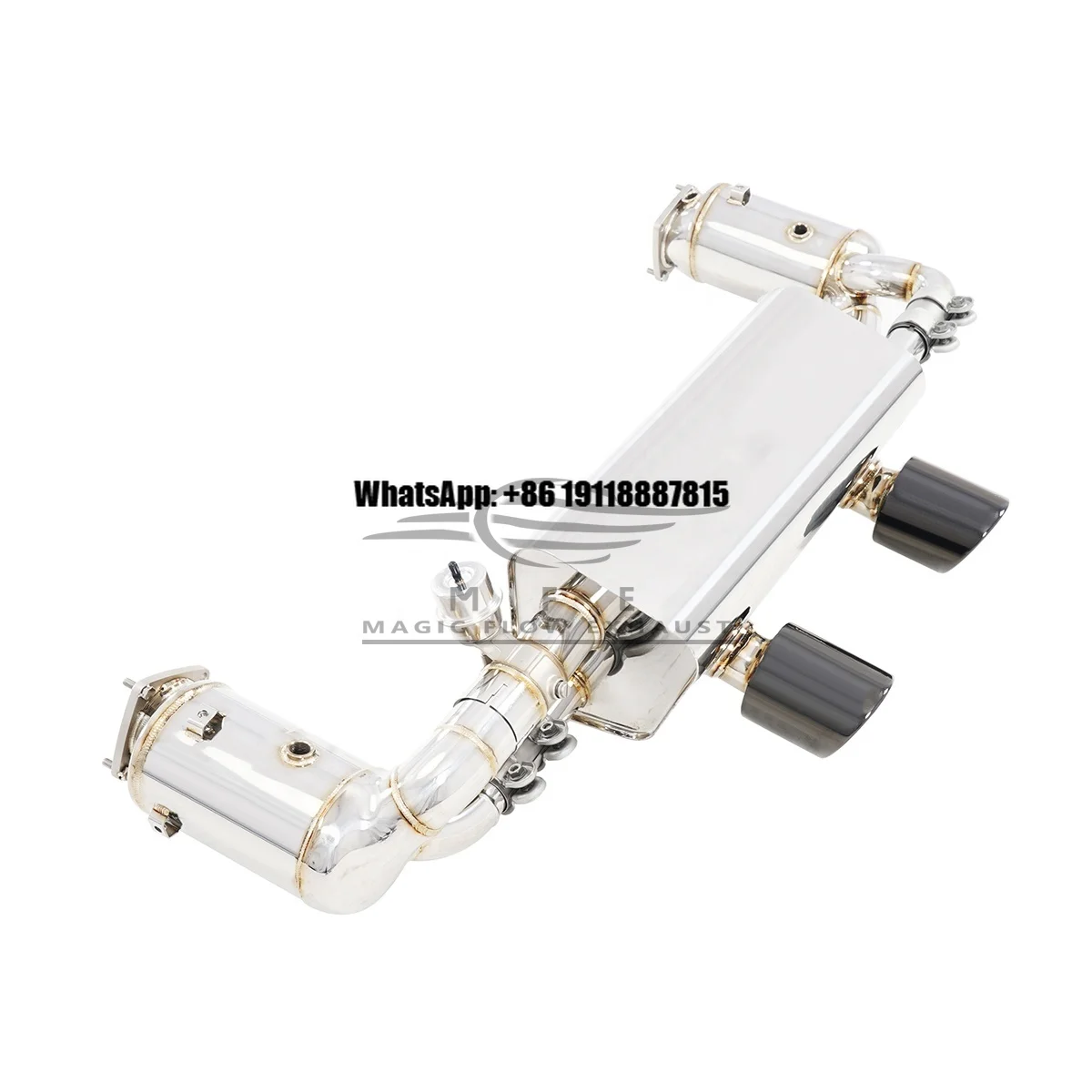 Top Quality Exhaust Muffler SUS 304 Vacuum Valves for Porsche 911 991.2 3.0T Carrera 2016-2019 Full Exhaust System