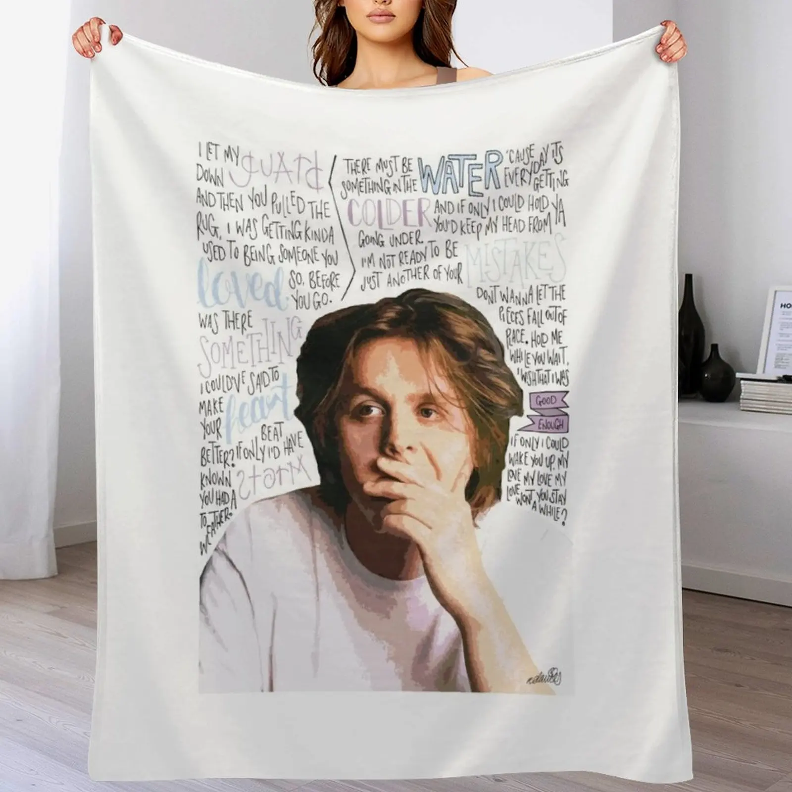 

Lewis Capaldi Throw Blanket Sleeping Bag Hair Decorative Sofas Soft Plush Plaid Blankets