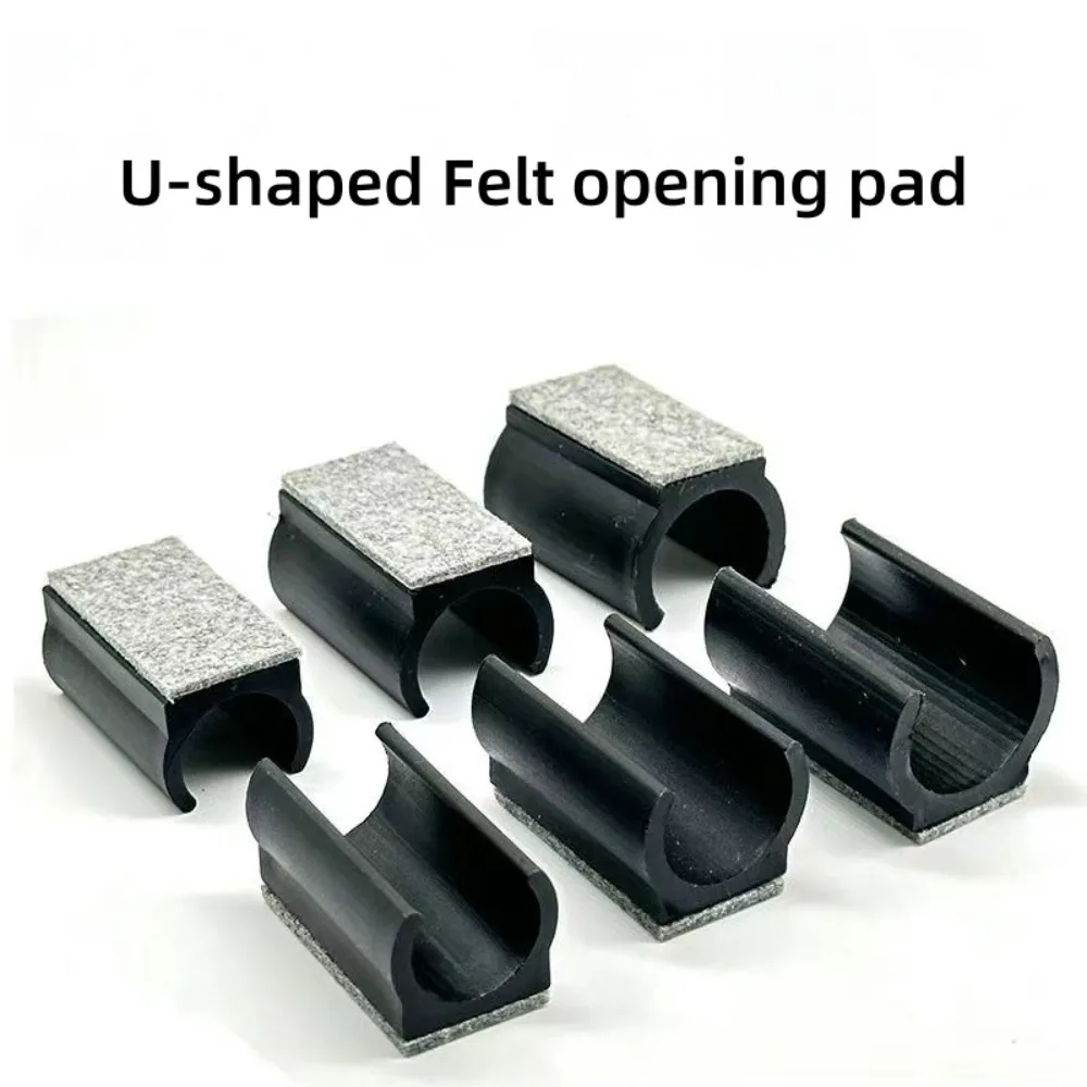 Durable U-Shaped Felt Opening Leg Pads, 8-25mm Rubber Furniture Feet, Anti-Scratch Floor Protection Covers for Furniture Legs