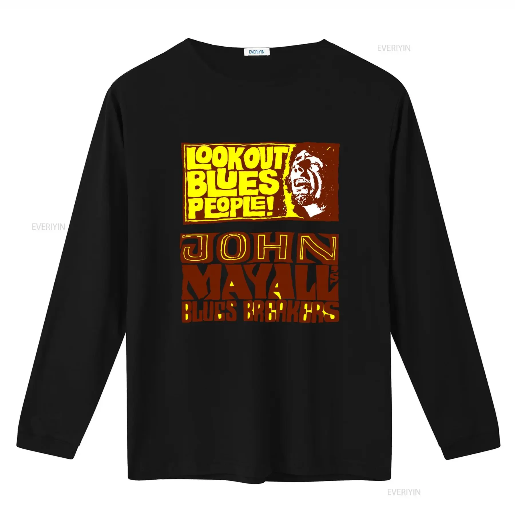 John Mayall the Bluesbreakers 1968 Tour Lookout Blues People T Shirt for Fans S 5XL vintage Washed Casual Stretched Stylish