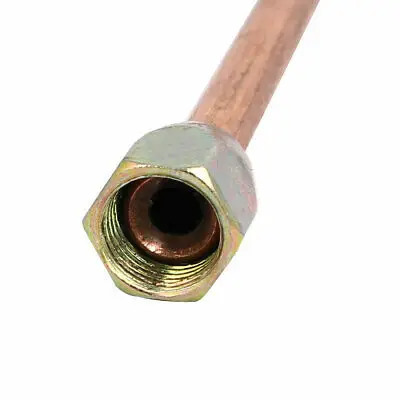 M10 Hex Nut 200 Length Air Compressor Exhaust Tube Replacement Copper Tone