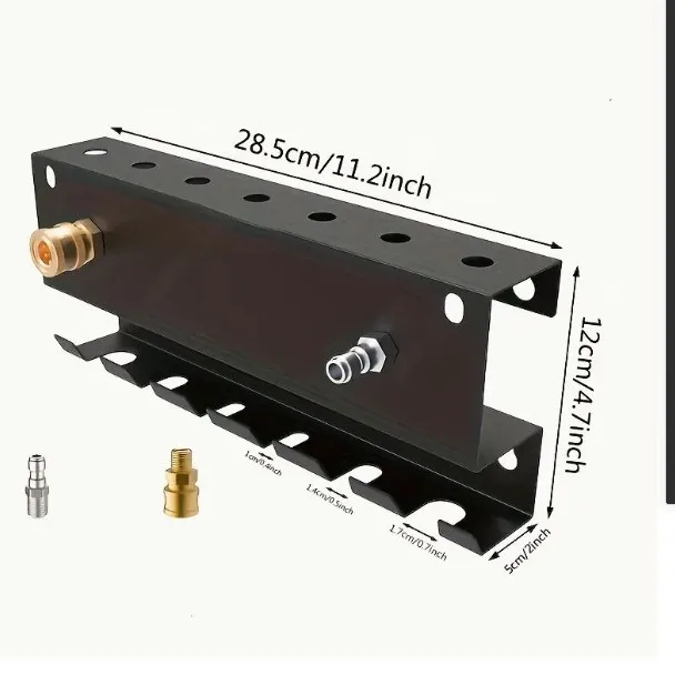 

Настенный металлический держатель для пистолета высокого давления для хранения наконечников насадок для пенопластовых пушек и хранения автозапчастей