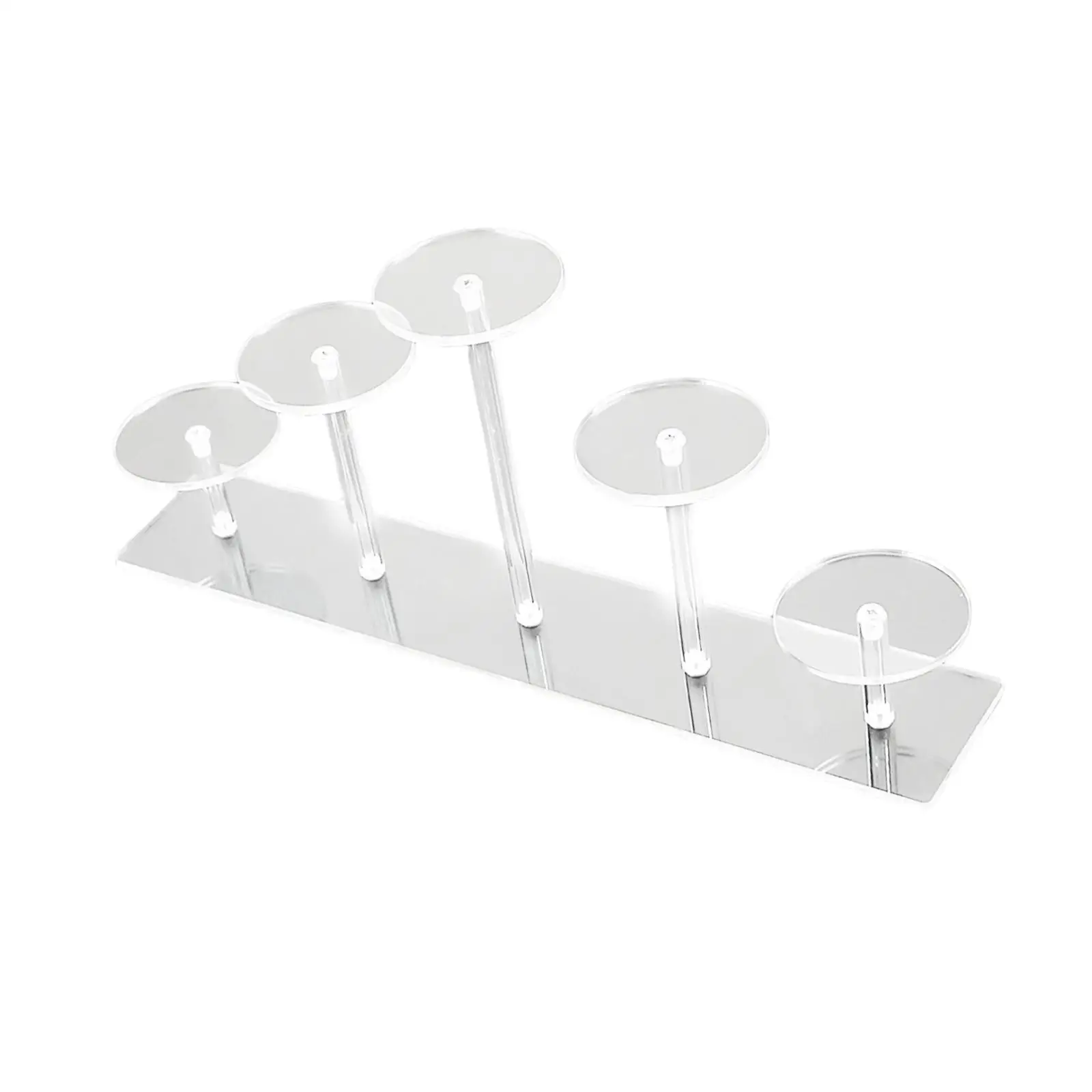 Acrylic Display Riser Stand Action Figure Stand Holder Display Shelf Transparent for Toys Cupcake Figurine Perfume Cosmetics