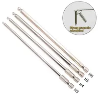 Ball End Hex Screwdriver Bits Set Metric  Hex Bits 150mm Long Magnetic Ball Head Driver Bit H3 H4 H5 H6 Hex Bit Set