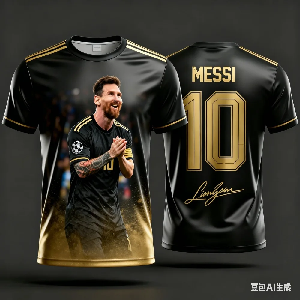 Messi Style Kids Football T-Shirt
