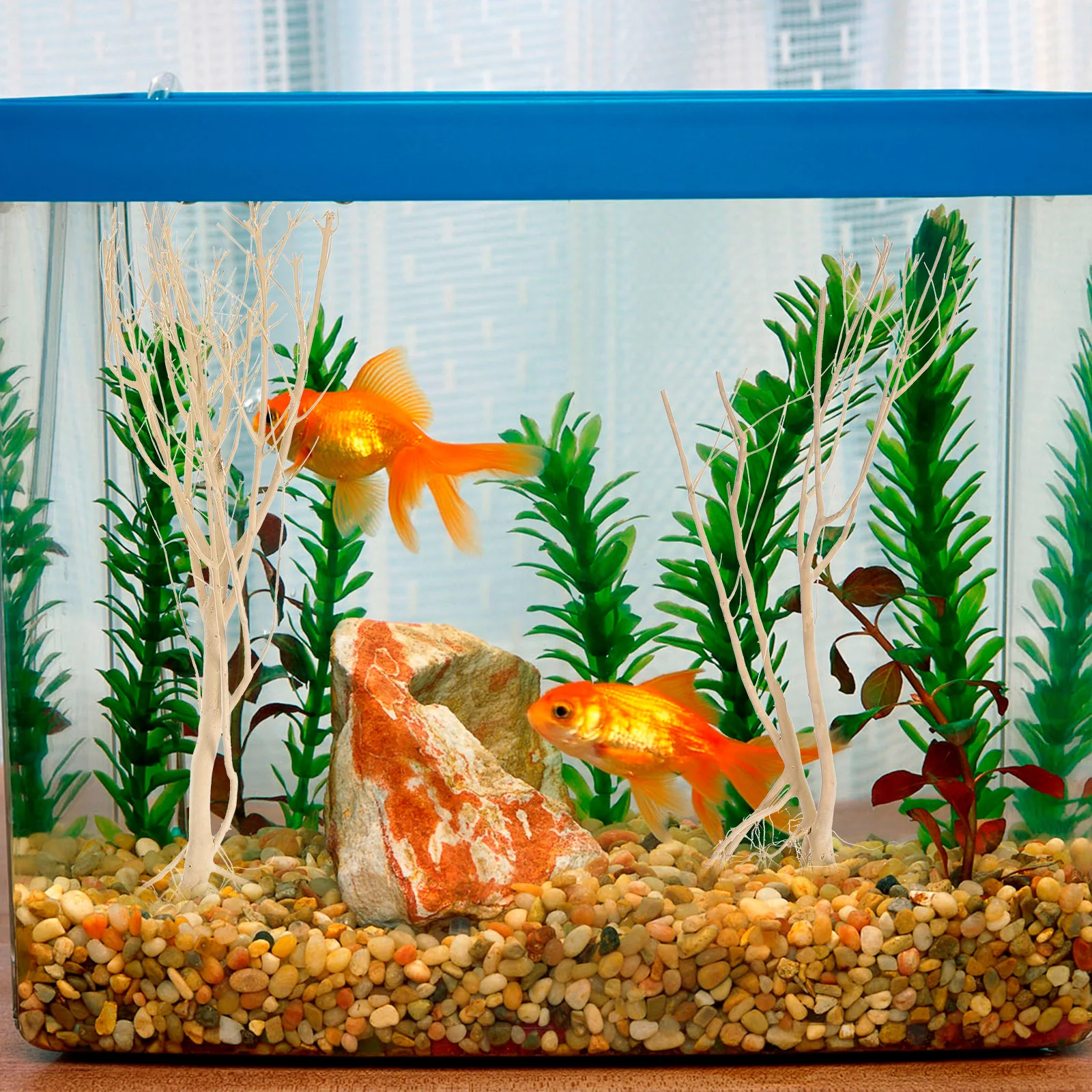 

1pc Fish Tank Underwater Adornment Decor Aquarium Dry Branch Ornament Durable Lifelike Safe For Fish Creative ing