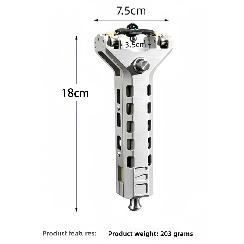 Automatic Loading Stainless Steel Clip G5 Slingshot with 8 Consecutive Rounds, Outdoor Hunting and Shooting Competition Package