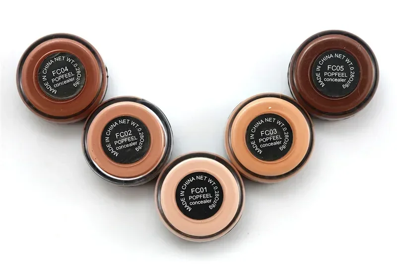 Popfeel Correttore a copertura totale Nascondi imperfezioni Trucco cremoso Viso Labbra Occhi Fondotinta Trucco Contouring Corretivo Maquiagem Make up