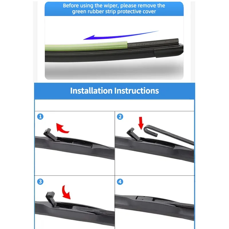 Escobillas de limpiaparabrisas delanteras y traseras, accesorios para Hyundai Tucson ix35 2010 - 2015 2014 2013 2012 2011