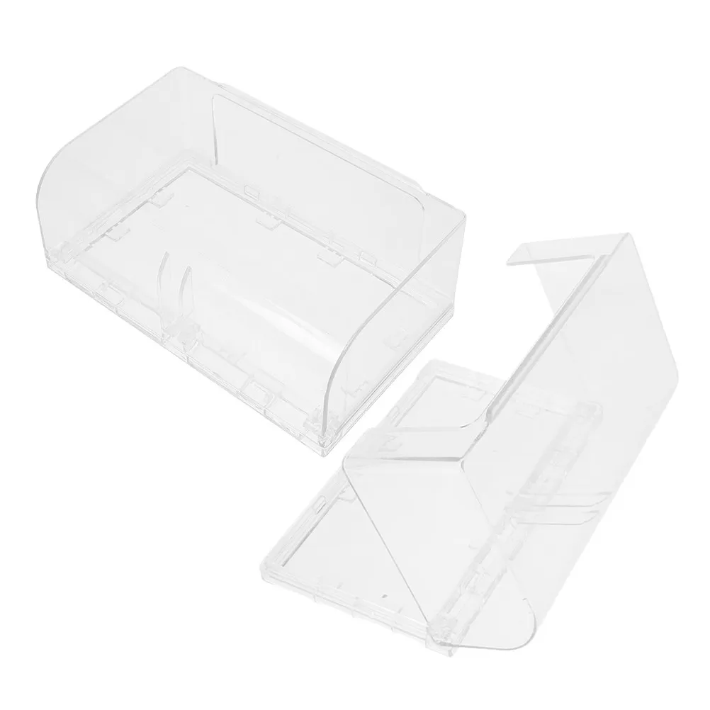 2Pcs Double Position Waterproof Socket Cover Thickened Adhesive Shower Splash-Proof Protective Outlet Cover Indoor Socket
