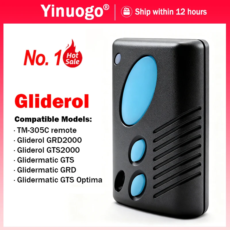 

New Gliderol TM305C TM-305C 315MHz Garage Door Remote Controller Work With Gliderol Glidermatic GTS GRD GTS2000 GRD2000 Motors