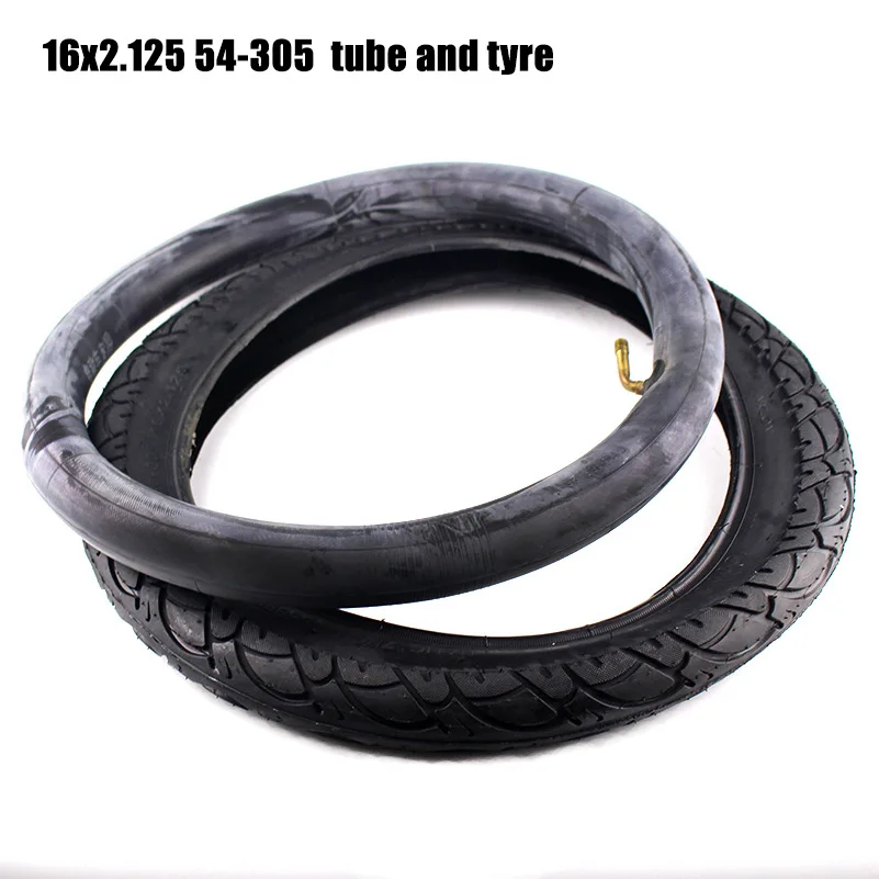 16inch Tire for Gas Electric Scooters and e-Bike  16 X 2.125 / 54-305 Inner Tube Outer Tyre