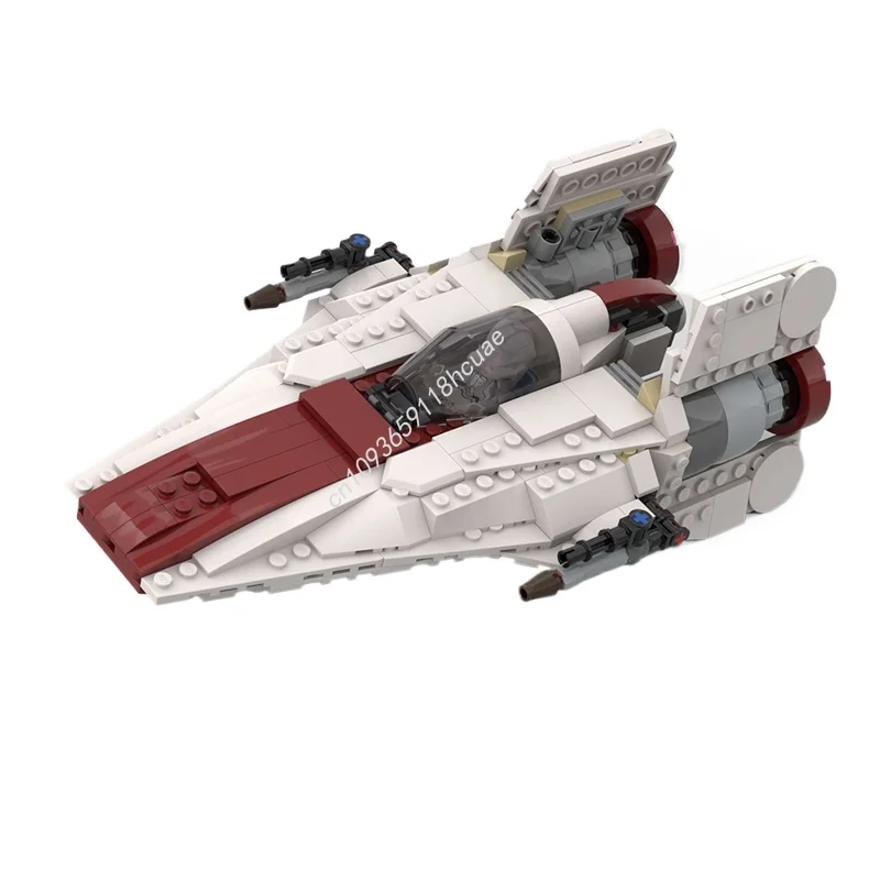 

Moc-75402 Star Battle Attack Shuttle A-Wing Republic Gunship Starfighter Model Building Blocks Creative Assembly Bricks Toy Gift