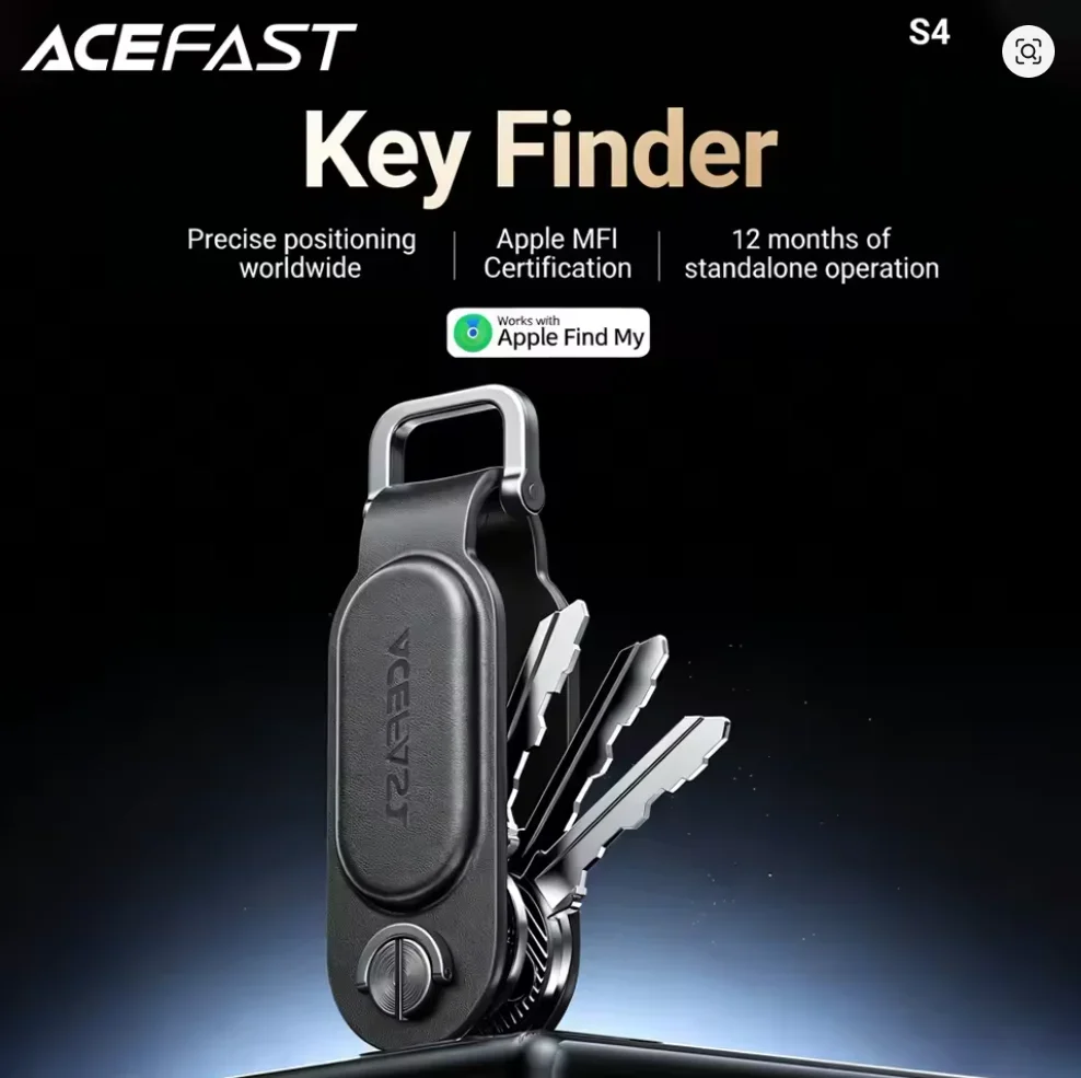 Keychain Tracker Smart GPS Location Tracker Support For Apple Find My Portable Anti Lost Positioning Device Finders Wallet Track
