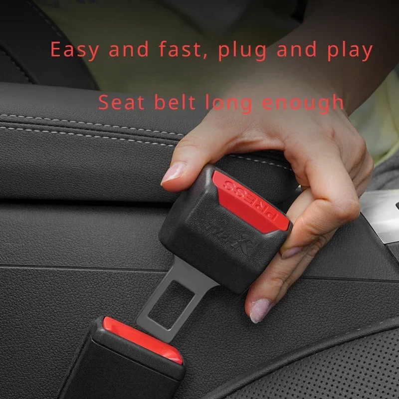 Seat belt lock 2PC car seat belt clip expander safety plug thick into socket expander safety belt buckle fittings