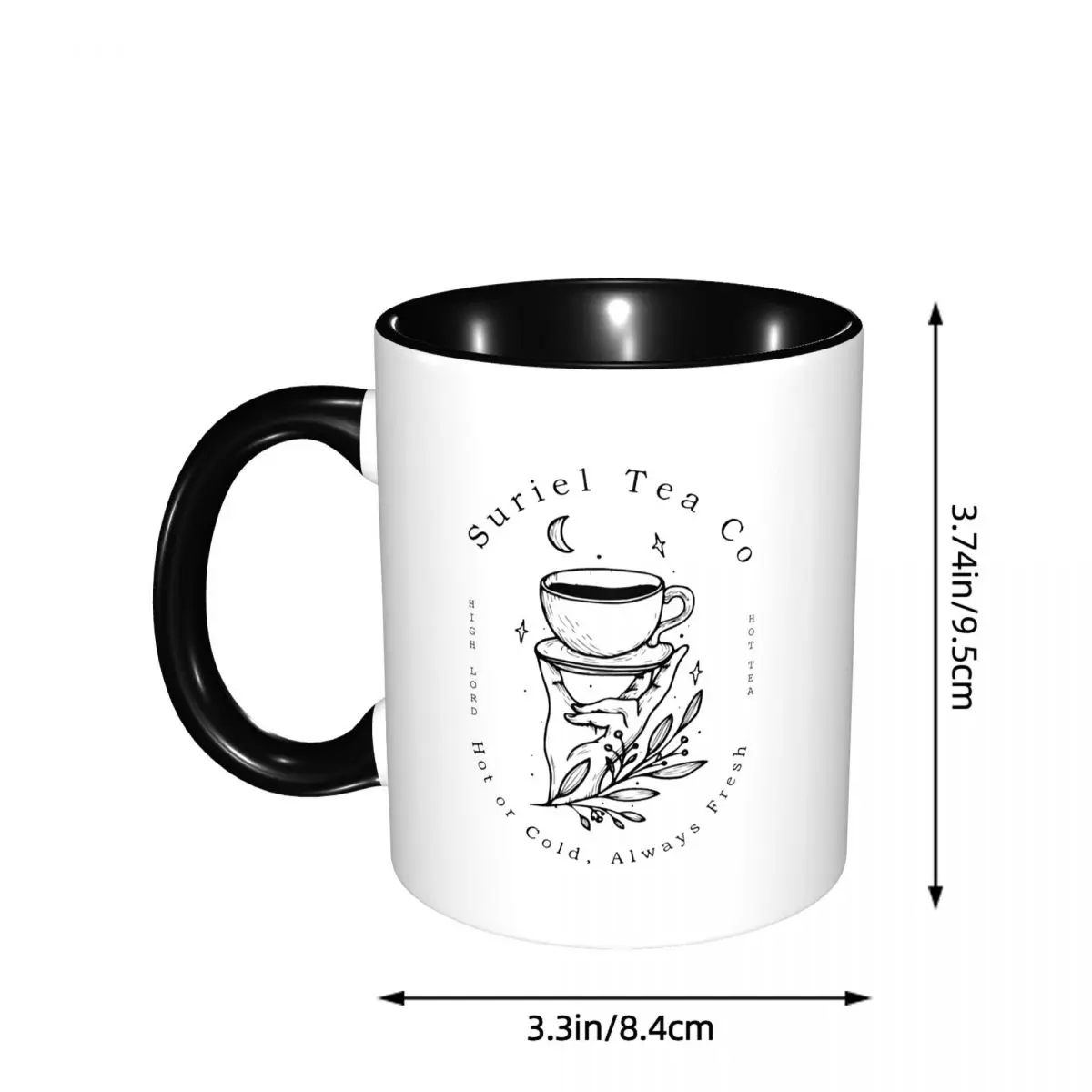 ACOTAR Suriel Tea Co Mug Funny Ceramic Coffee Cups Tea Mugs Milk Cup Drinkware Gifts for Woman Man