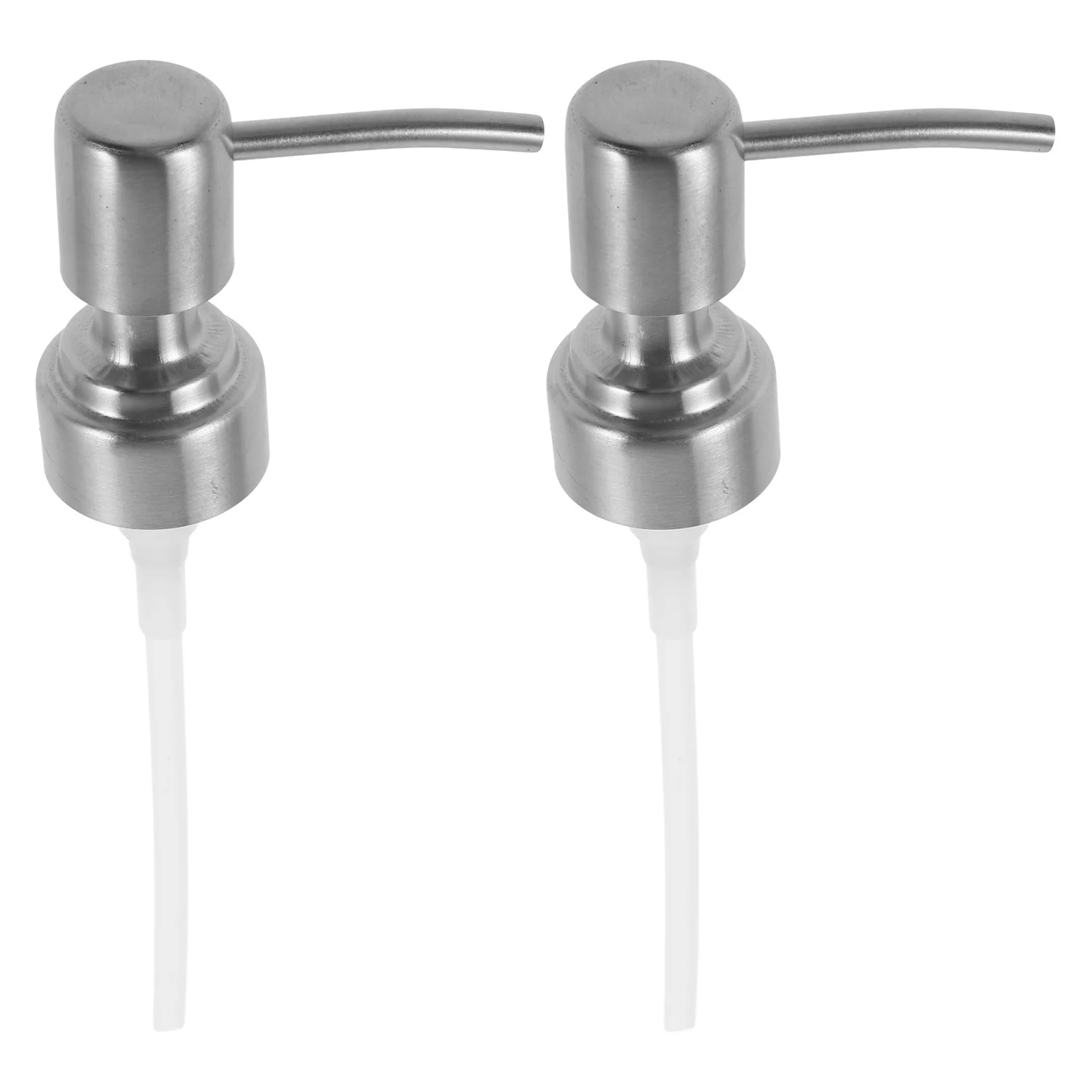

2Pcs Soap Dispenser Pump Heads Stainless Steel Replacement Pumps for Foaming Soap Shampoo Lotion Bottle Pumps