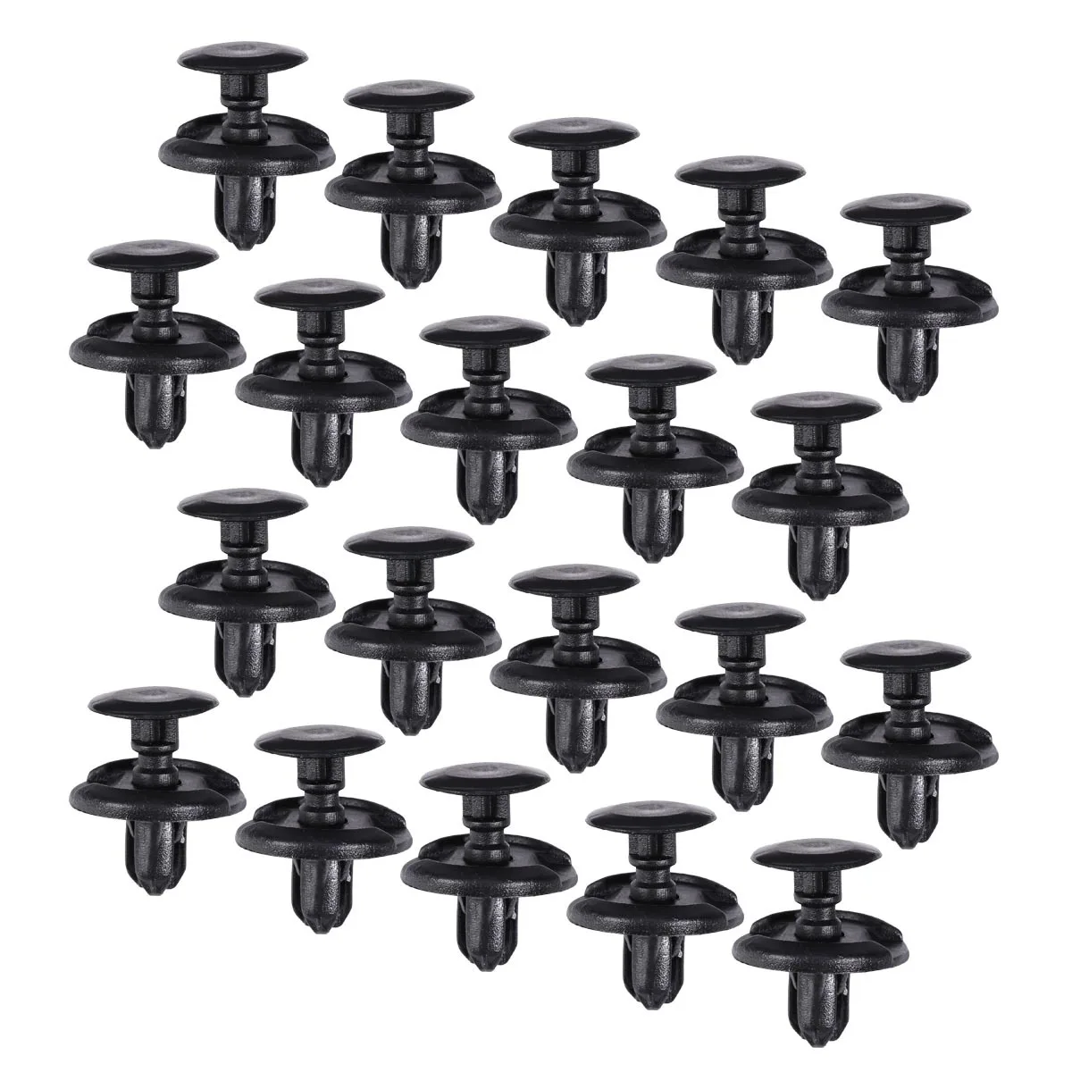 

20Pcs Black Nylon Rivet Clips Push Fasteners for Car Auto Accessories Fender Liner Bumpers Trim Panel Retainer Pins