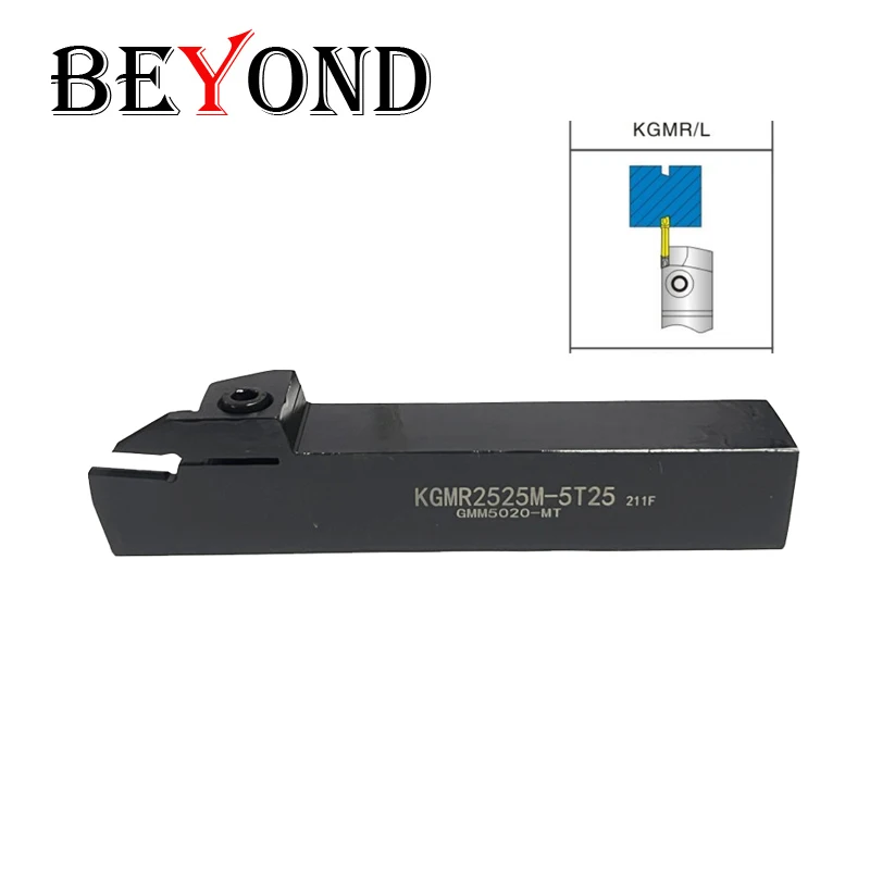 

BEYOND KGMR KGML 3T20 1212 1616 2020 2525 External Grooving Turning Tool Holder CNC Lathe Cutter Shank use GMM Carbide Inserts