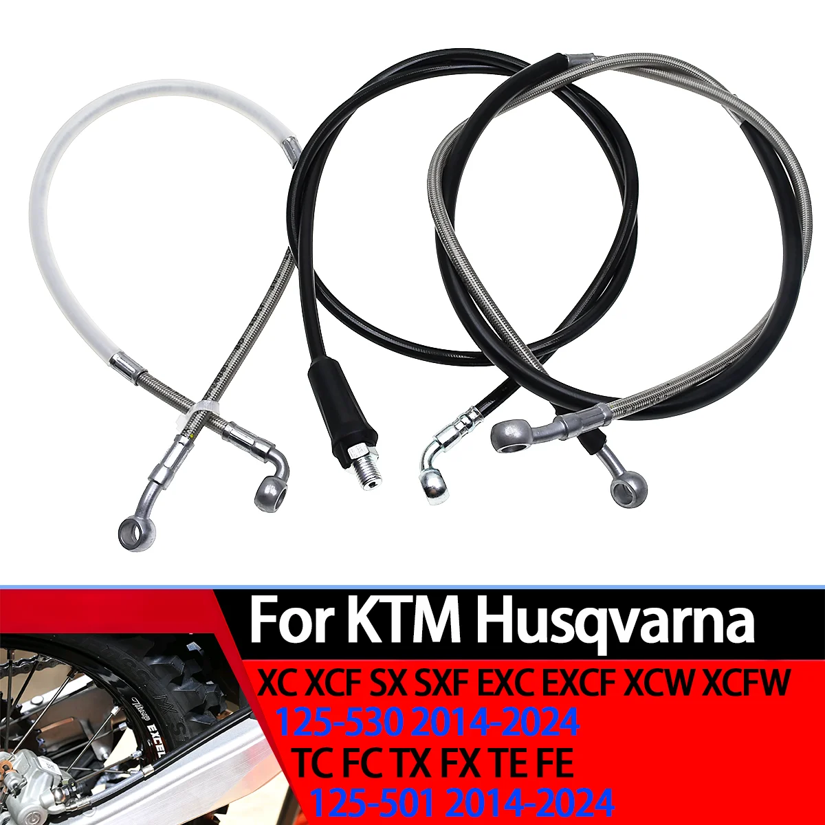 

Motorcycle Front And Rear Brake Oil Hose Line For KTM SX XC SXF XCF EXC EXCF 125-530 For Husqvarna TC TX TE FC FX FE 125-501