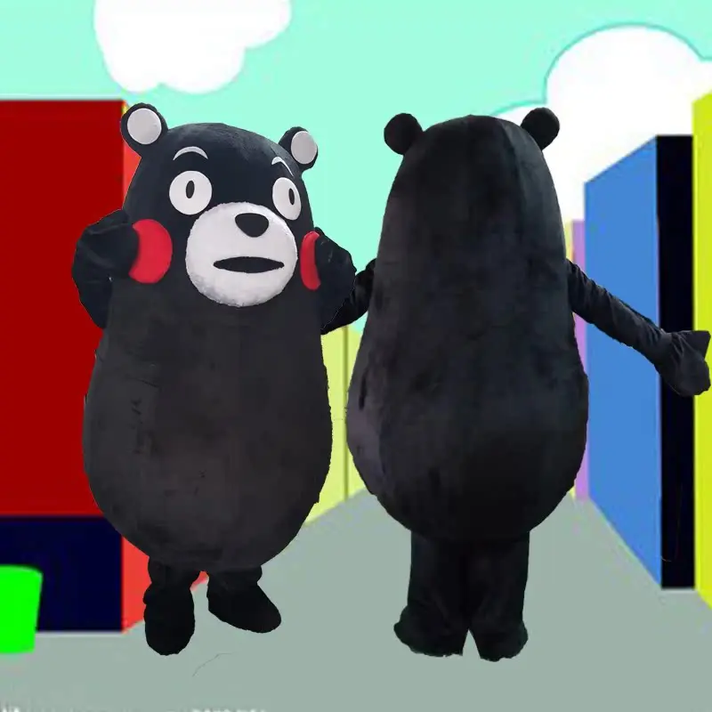 

Christmas Black Bear Mascot Costume Advertising Stage Perform Fancy Dress Birthday Party Animal Carnival Props