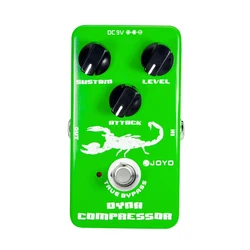 JOYO JF-10 Dynamic Compressor Guitar Effect Pedal Low Noise Classic Compressor Effect True Bypass Electric Guitar Bass Pedal