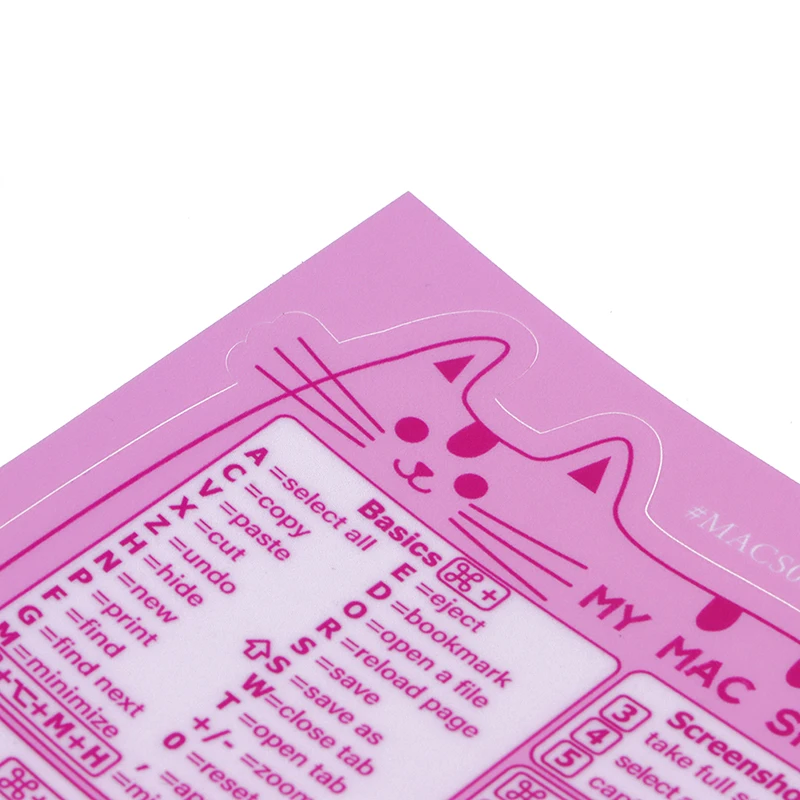 Keyboard Computer Shortcut Sticker Adhesive Removable Stickers For Quick Reference Keyboard Guide