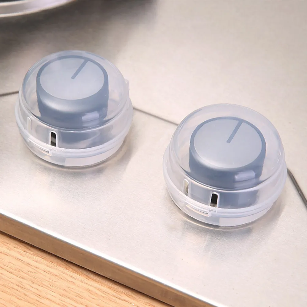 

10 шт. прозрачных защитных накладок на ручки плиты для детей, универсальные, для газовых плит и грилей, легко устанавливаются, не требуют снятия