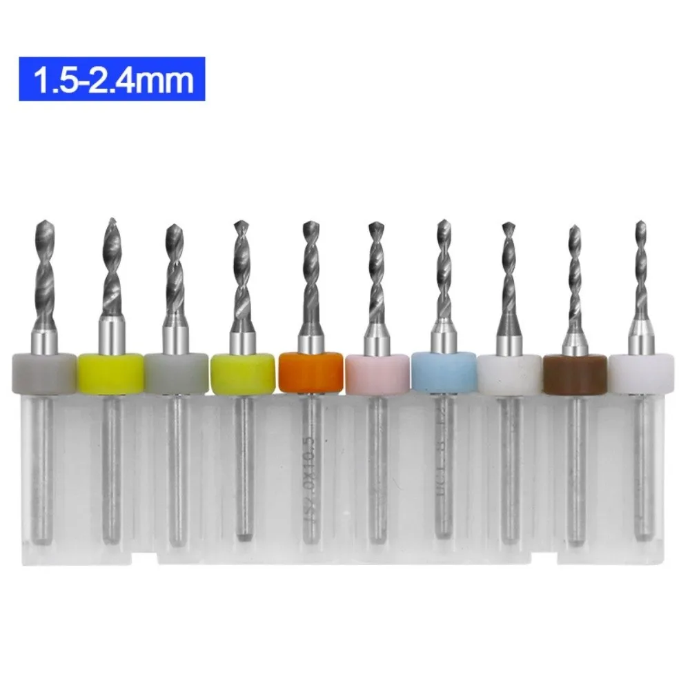 

Micro Boren Drill Bit Carbide PCB Drill Bits Tungsten Steel Silver CNC Drilling Bit Set Durable Convenient Twist Bits Home
