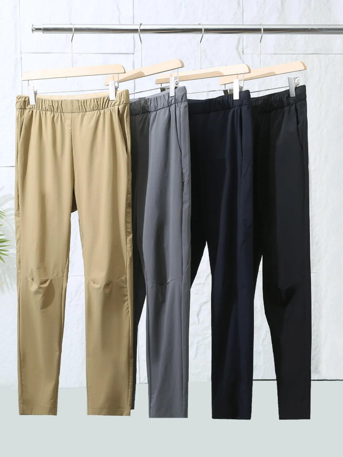 

Lightweight Breathable Qui Dry 3D Tailored Outdoor Men's Summer Casual Pants Faionable Urban Sle Long Straight Leg