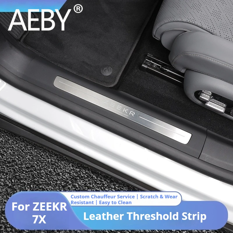 

AEBY автомобильный порог для ZEEKR 7X 2024 2025, защита накладки на порог, простая установка, авто аксессуары для интерьера