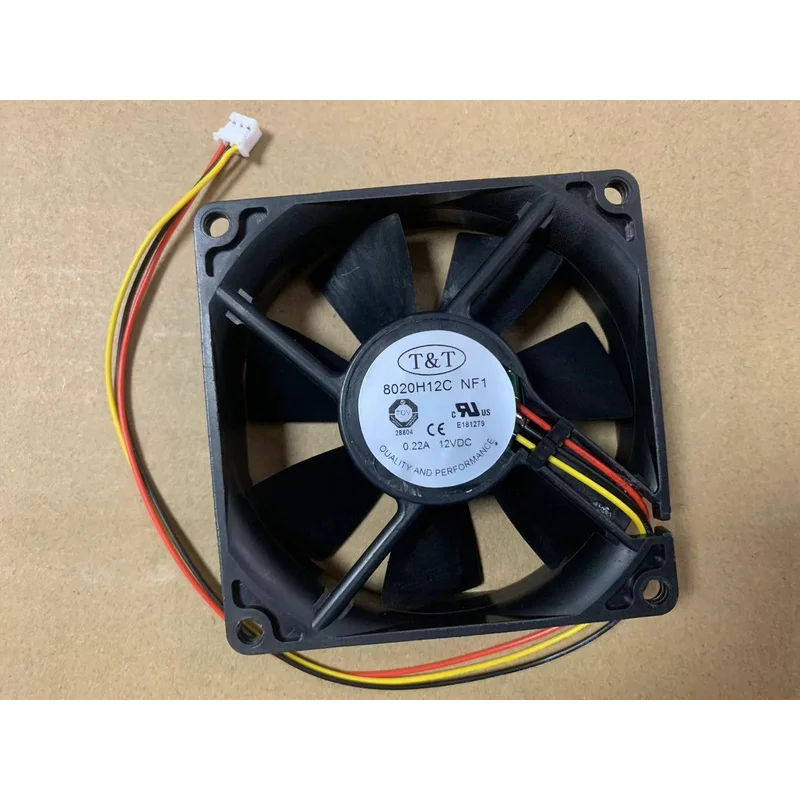 LL+  1PC 8020H12C DC12V 0.22A 3Pin for Graphics card cooling fan