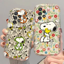 Snoopy Cute Trendy For Samsung A55 A54 A53 A52 A35 A34 A33 A32 A25 A24 A23 5G Wave Oil Cover Phone Case