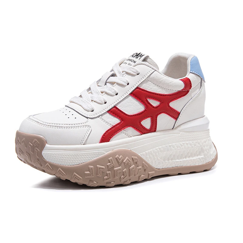 Simple Retro Chunky Sole Sneakers Casual Lace Up Sport Shoes Multi Colors Comfortable Platform Walking Footwear Fashion Velvet