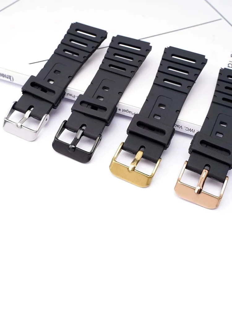 Watch band for Casio straps watch accessorise CA-53W CA-61W FT-100W W-520U W-720G tpu soft watchband Wristband Belt FT100W 20mm