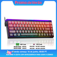 AULA HERO 68HE Magnetic Switch Keyboard Rapid Trigger 8K Return Esports Gamer Keyboard RGB Wired Gaming Keyboard