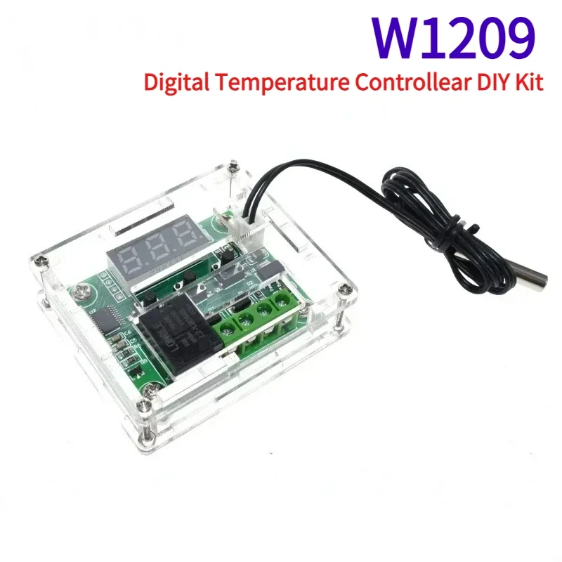 1set Temperature Controller Module XH W1209 LED Display Digital Thermostat Module with Waterproof NTC Probe -50-100℃ ﻿