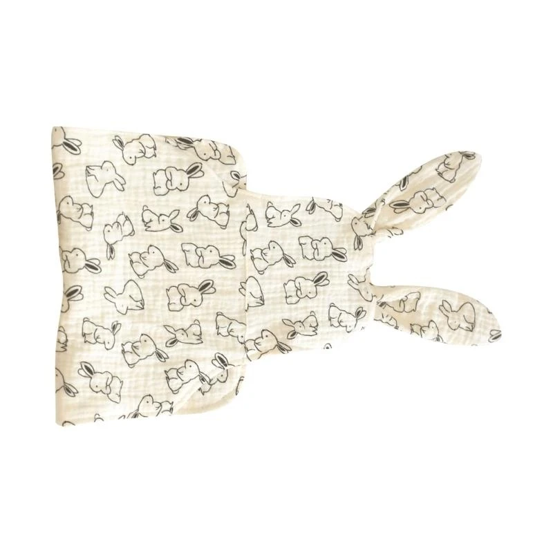 

J15U 4-Layer Lovely Baby Backrest Towel Cotton Kindergarten Baby Back Pad 0-3 Year Kids Sweat-absorbent Backrest Towel Cloth