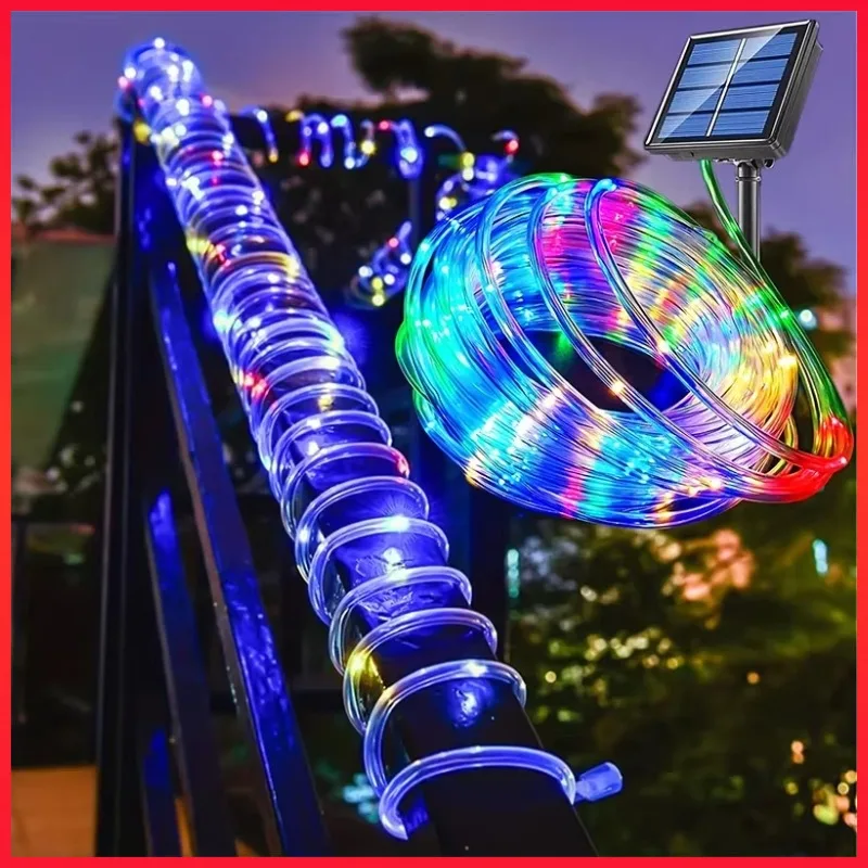 200 LED Rope Light Waterproof Outdoor Powered Fairy Lights 8 Mode Garden Yard Holiday Tree Decor Light