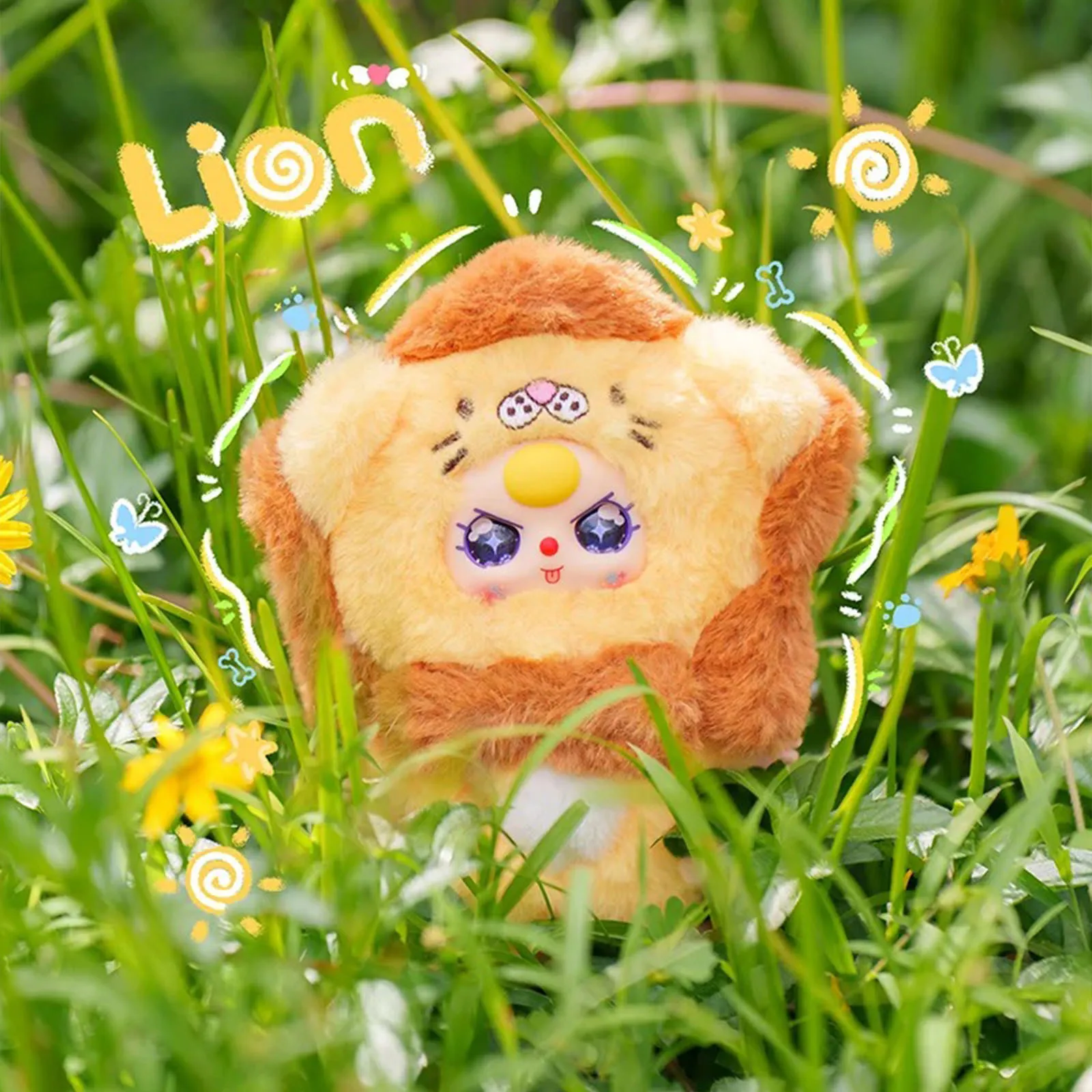 

Mini Animal World Series Vinyl Plush Blind Box Filling Doll Keychain Backpack Pendant Fashion Toy Accessories Gift