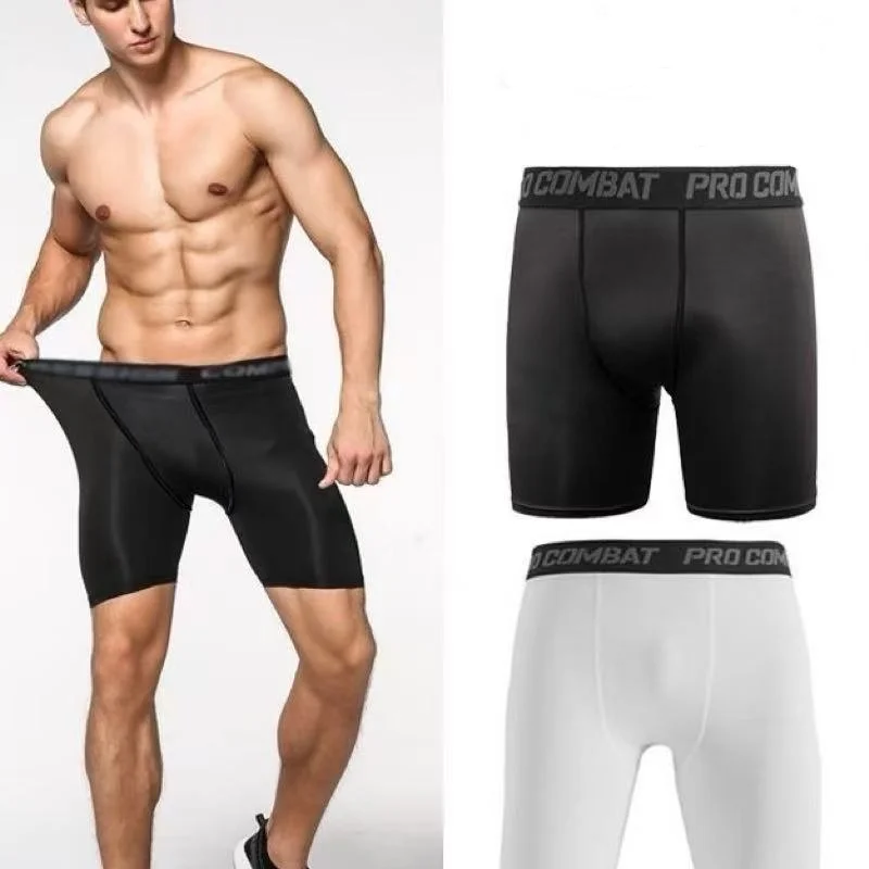 2026 New Hot Men Quick Dry Short Mens Compression Running Tights Gym Fitness Sport Shorts Leggings Male Underwear