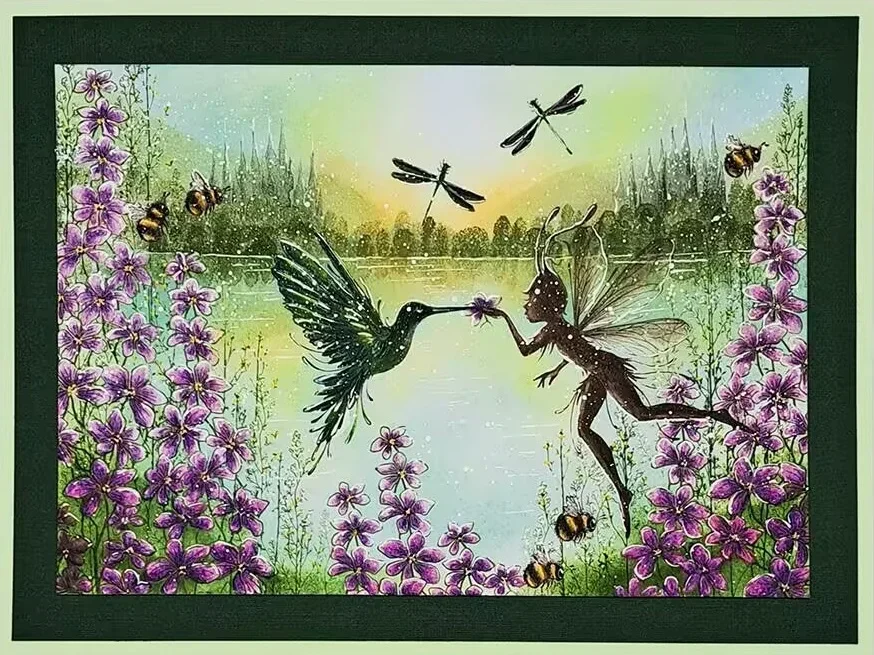 

Hummingbird Elf Bees Tree Clear Stamps For DIY Decorating Scrapbooking Paper Card Album Embossing Craft New Arrival 2024