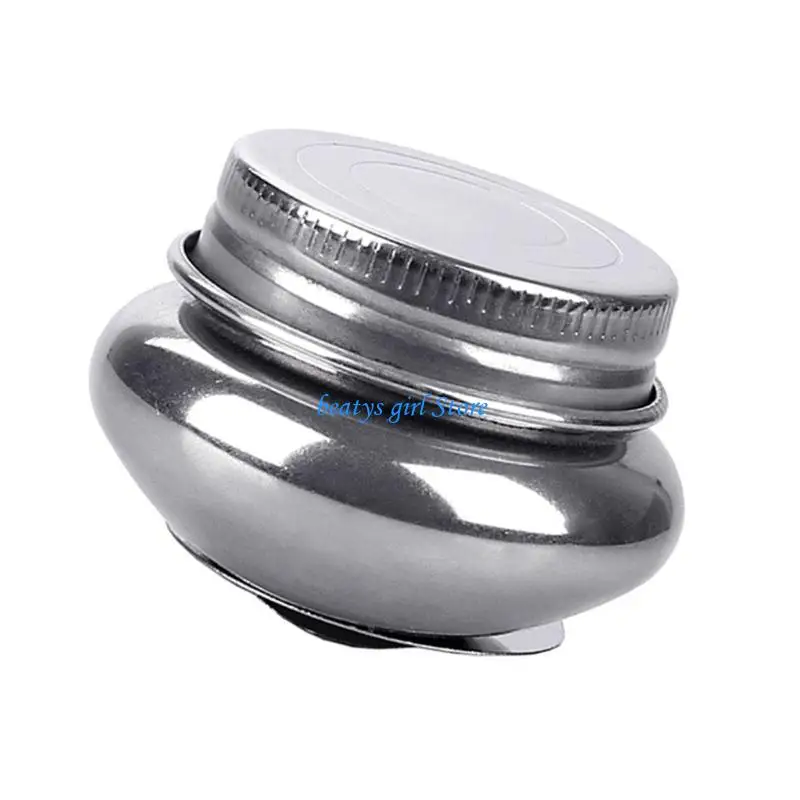 C7AB Stainless Steel Oil Container with Leakproof Lid Multipurpose Brush Cleaner Jar