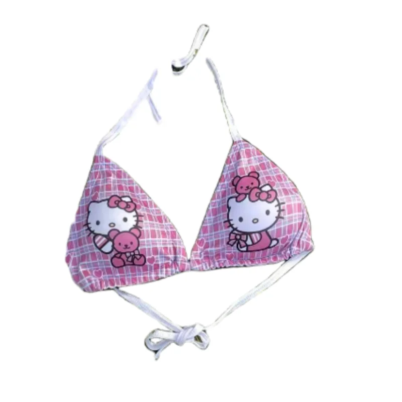 

Girls Underwear Sanrio Anime Hello Kitty Woman Bras Cartoon Cute Print Sports Yoga Bikini Student Underclothes Girl's Gift