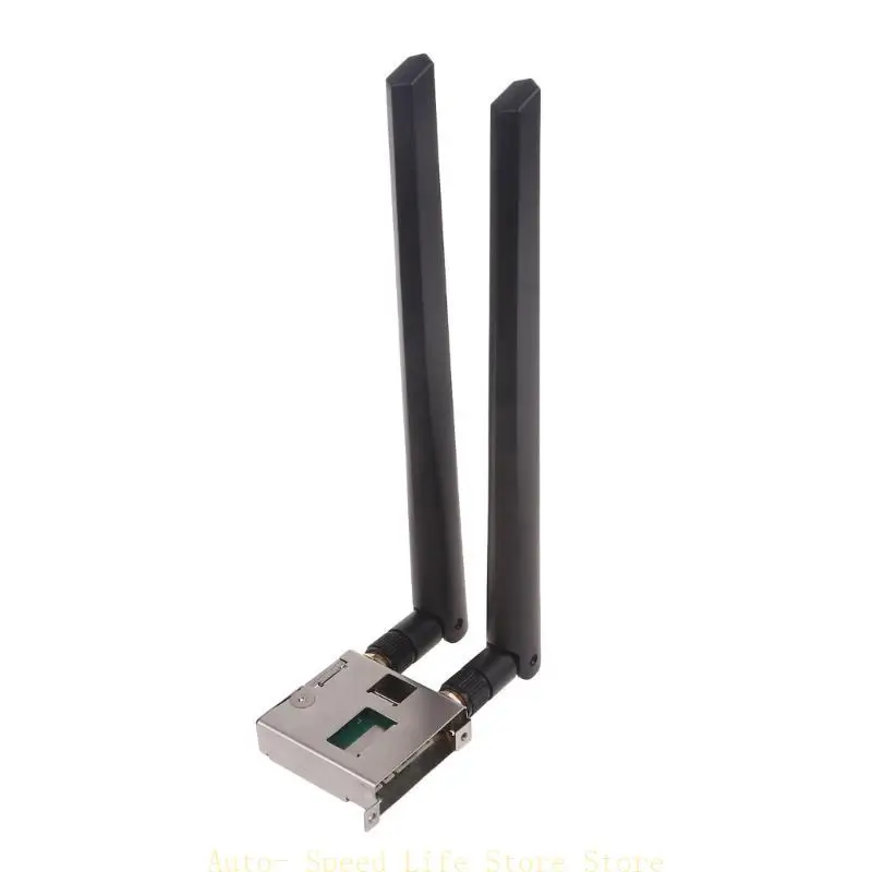 

02DA TriBand WiFiGo Card, AX210NGW WiFi6E Card Bluetooth-Compatible 5.3 2.4 / NGFF M.2 Networks Adapter 802.11ac ax