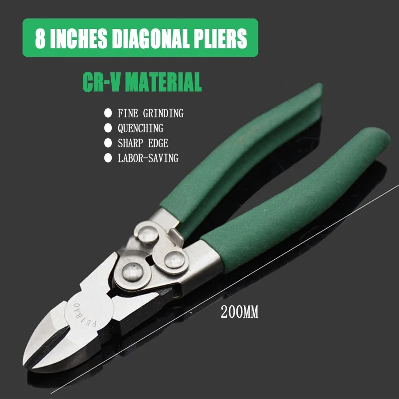 Pinze diagonali da 8 "Tagliafili CR-V Elettricità Spellafili Strumento Pinze da taglio Pinza Strumenti di crimpatura Pinze per elettricisti